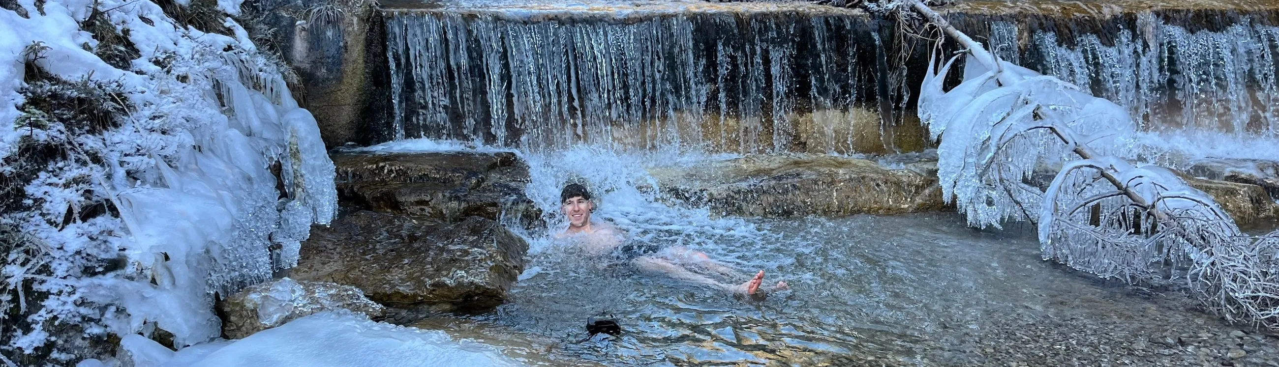 Eisbaden im Winter
