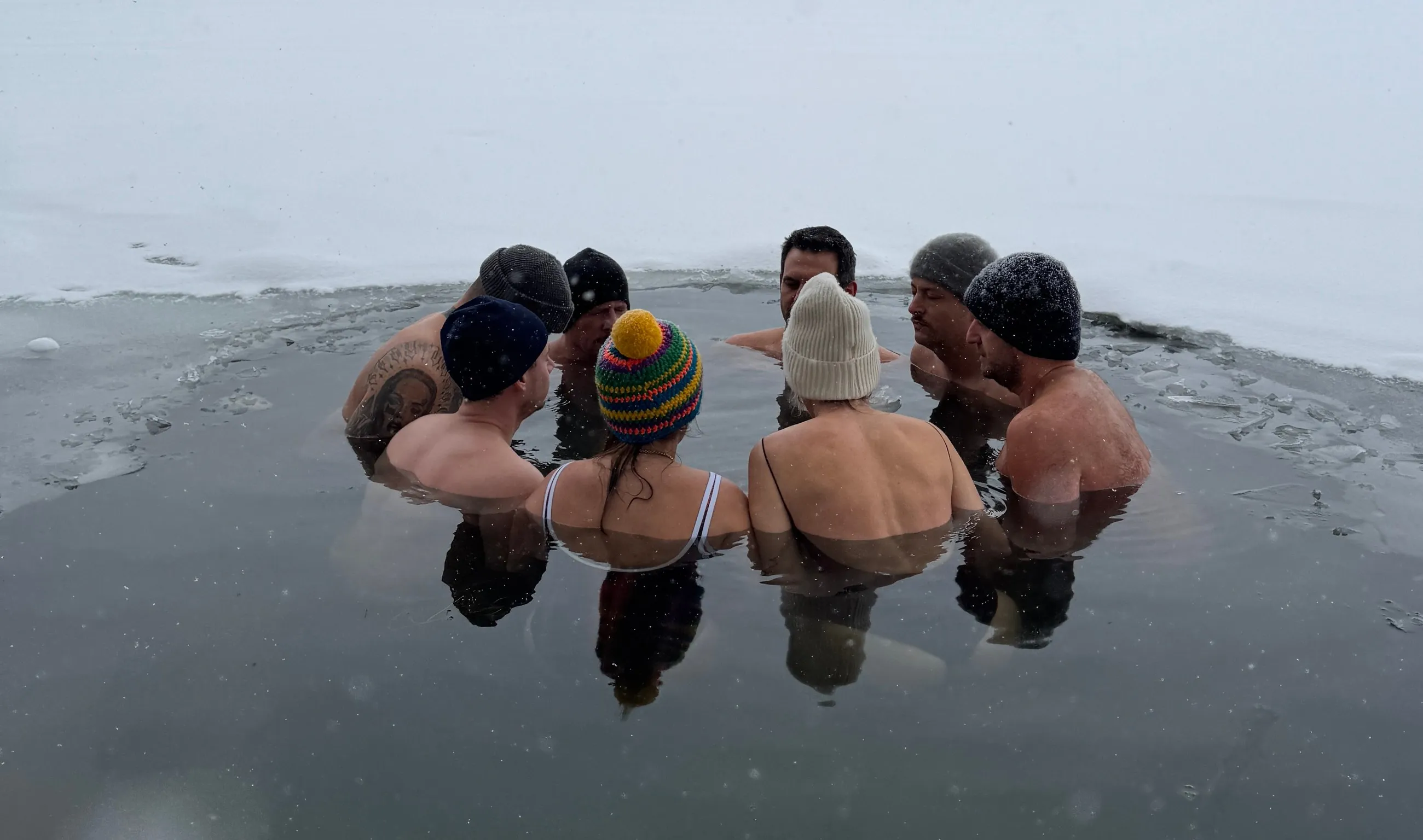 Wim Hof Methode Teamevent am Spitzingsee